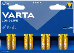 VARTA Elem, AAA mikro, 8 db, VARTA "Longlife (4103101418) - nyomtassingyen