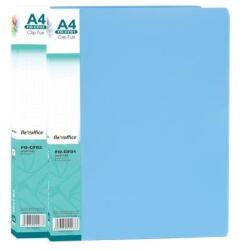 FlexOffice Villámzáras mappa, PP, A4, FLEXOFFICE "FO-CF02", kék (FO-CF02) - nyomtassingyen