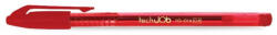 FlexOffice Golyóstoll, 0, 4mm, kupakos, FLEXOFFICE "TechJob", piros, 12db/cs (FO-016RED) - nyomtassingyen