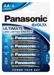 Panasonic Elem, AA ceruza, 4 db, PANASONIC "Evolta (LR6EGE-4BP/LR6EGE/4BP) - nyomtassingyen