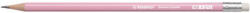 Stabilo Grafitceruza radírral, HB, hatszögletű, STABILO "Swano Pastel", pink, 12db/doboz (4908/05-HB)