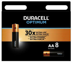 Duracell Elem, AA ceruza, 8 db, DURACELL "Optimum (10PP110017) - nyomtassingyen