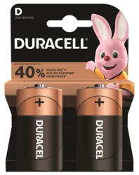 Duracell Elem, D góliát, 2 db, DURACELL "Basic (10PP110033/10PP100009) - nyomtassingyen