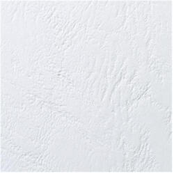 Gbc Hátlap, A4, 250 g, bőr mintázat, GBC "LeatherGrain", fehér, 100db/cs (CE040070)