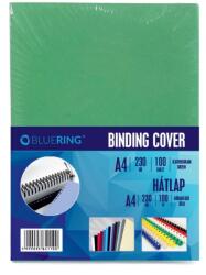 Bluering Hátlap, A4, 230 g. bőrhatású 100 db/csomag, Bluering® zöld - nyomtassingyen