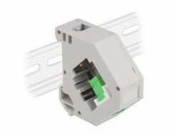 Delock DIN sín adapter Keystone SC Simplex anyával (87165)