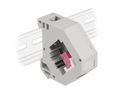 Delock DIN sín adapter Keystone SC Simplex anyával (87182)