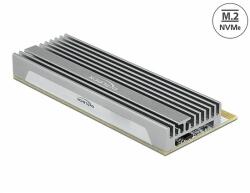 Delock PCI Express x16 (x1 / x4 / x8) kártya - 1 x NVMe M. 2 Key M LED kijelzővel (90566)