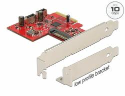 Delock PCI Express Kártya 2 x belső USB 3.2 Gen 2 Kulcs A, 20 tűs anya csatlakozó (90058)