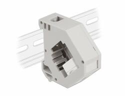 Delock DIN sín adapter Keystone A-típusú USB 2.0 anya csatlakozó felülettel (87163) - dellaprint