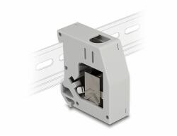 Delock DIN sín adapter Keystone modullal RJ45 anya - RJ45 anya Cat. 6A (86959)