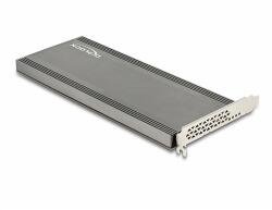 Delock PCI Expresz 4.0 x16 kártya - 4xbelső NVMe M. 2 M-kulcs hűtőbordával és ventilátorral-elágazás (90079)