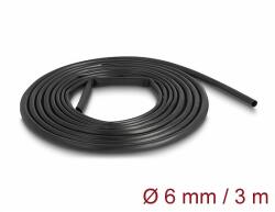 Delock PVC szigetelő borító cső 3 m x 6 mm fekete (18992)