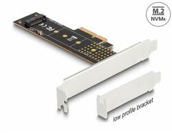 Delock PCI Express x4-kártya - 1 x belső NVMe M. 2 Key M 110 mm - alacsony profilú formatényező (89836)