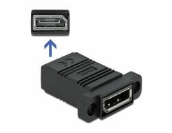 Delock System 45 DisplayPort adapter egyenes (81309) - dellaprint