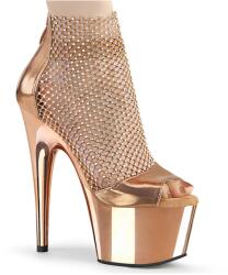 Pleaser Rózsaarany szandál csillogó strasszkövekkel. 39-es - diamondsexshop