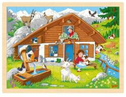 Goki Fa Keretes Puzzle 96 db - Alpok (GK57381)