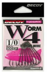 Decoy Worm 4 Strong Wire 2 egyágú horog 9 db/csg (800317)