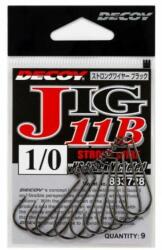 Decoy Jig11B Strong Wire Black #2/0 jig horog 8 db/csg (833735)