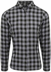 Premier Workwear Cămașă bumbac carouri damă - Gri oțel / neagră | S (PR350-1000226988)