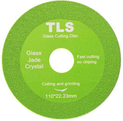  TLS GLASS PRO ultravékony gyémánt vágókorong d110x22, 23x1.0/1, 6x15 mm - üveg- és kemény anyagok precíziós vágásához