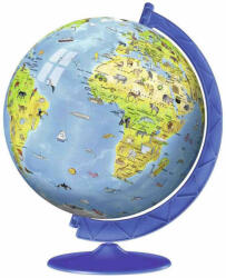 Ravensburger Puzzle 3D Copii - Globul Lumii, 180 Piese (RVS3D12338) - carlatoys