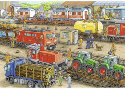Ravensburger Puzzle Statie De Tren, 2X24 Piese (RVSPC09191) - carlatoys Puzzle