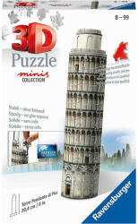 Ravensburger Puzzle 3D Mini Turnul Din Pisa, 54 Piese (RVS3D11247) - carlatoys