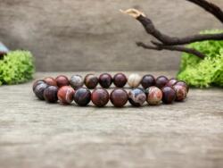 R. M. ékszer Breccsa jáspis ásvány karkötő (2363-RM-16)