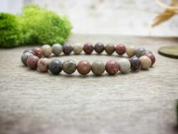 R. M. ékszer Jáspis kavalkád ásvány karkötő (13330-RM-16)