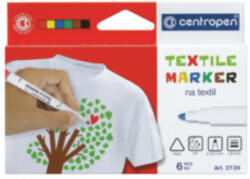 EU Textilfilc/ marker készlet Centropen 6db-os 2739/06/ 110432 (2739/06/ 110432)