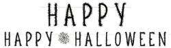 Happy Halloween felirat 180 cm (DPA9911672) - gyerekagynemu