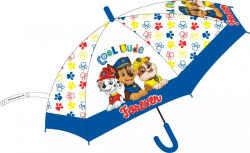  Mancs Őrjárat gyerek félautomata átlátszó esernyő Ø74 cm (EMM52502018) - gyerekagynemu