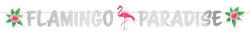  Flamingo Paradise papír felirat 135 cm (DPA9903332) - gyerekagynemu