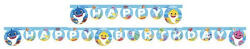 Baby Shark Happy Birthday felirat 2 m (PNN92545) - gyerekagynemu