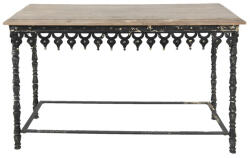 Clayre & Eef Consola fier negru lemn maro 121x45x81 cm (5Y0958)