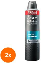 Dove Set 2 x Deodorant Spray Dove Men Clean Comfort, 250 ml