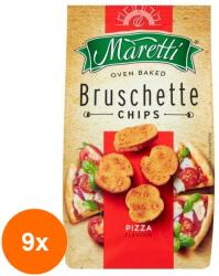 Maretti Set 9 x Bruschette Maretti cu Aroma de Pizza, 70 g