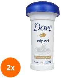 Dove Set 2 x Deodorant Antiperspirant Stick Ciuperca Dove Original, pentru Femei, 50 ml