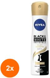 Nivea Set 2 x Deodorant Spray Invisible Black & White Silky Smooth Nivea Deo 150ml