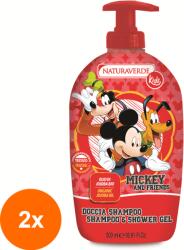 Naturaverde Kids Set 2 x Gel de Dus Mickey and Friends, Naturaverde, 500 ml (ROC-2xSODI00093)