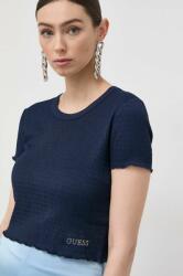 Guess t-shirt SMOKED női, sötétkék, W3GP34 KBQI0 - sötétkék S