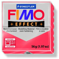 FIMO Gyurma, 57 g, égethető, FIMO "Effect", áttetsző piros - nyomtassingyen