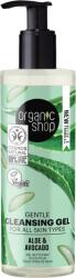 Organic Shop Gyengéd arctisztító gél aloe verával és avokádóval 200 ml