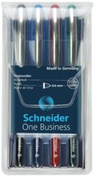 Schneider Rollertoll készlet, 0, 6 mm, "SCHNEIDER "One Business", 4 szín (183094) - nyomtassingyen