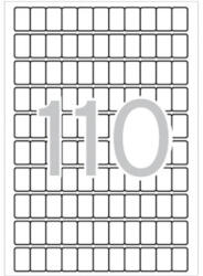 APLI Etikett, 12x18 mm, kerekített sarkú, A5 hordozón, APLI, 1650 etikett/csomag (01860) - nyomtassingyen