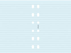 Filofax Kalendárium betét, jegyzetlap, personal méret, vonalas, FILOFAX, kék, 20lap/cs (FX-133001)