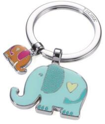 TROIKA Kulcstartó, 2 charm dísszel, TROIKA "Elefántok", vegyes színek (KR18-12/CH) - nyomtassingyen