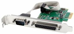 Gembird PEX-COMLPT-01 COM serial port + LPT port PCI-Express add-on card, with extra low-profile bracket (PEX-COMLPT-01) - nyomtassingyen