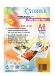 Orink Fotópapír Pp A6, S 260g 20lap fényes Orink (P691260S20) (P691260S20) - nyomtassingyen